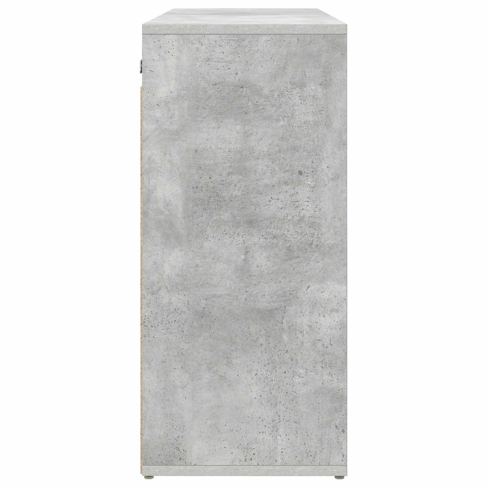 vidaXL Szafka na buty z półką Betonowy szary 77,5 x 30 x 67 cm