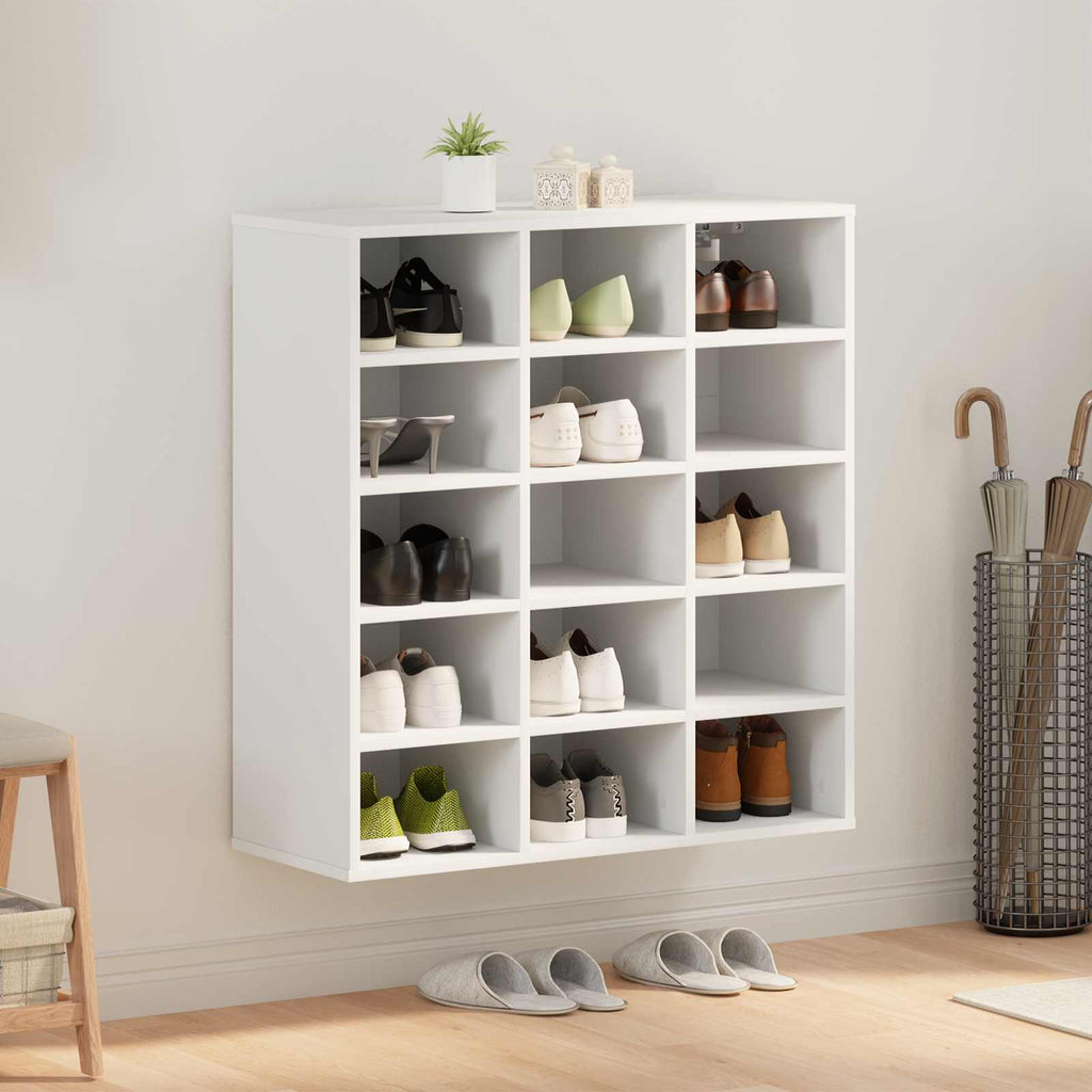 vidaXL Szafka na buty z półką Biały 77,5 x 30 x 83,5 cm