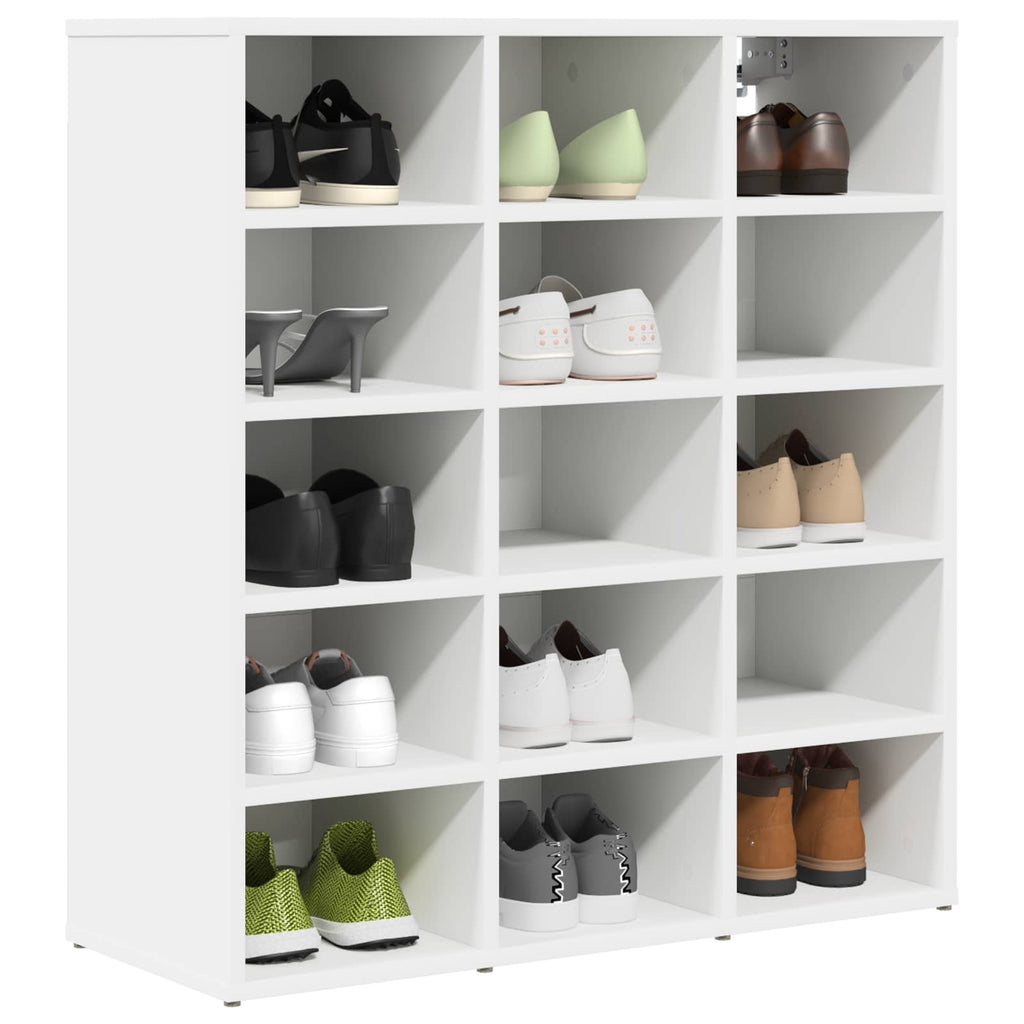 vidaXL Szafka na buty z półką Biały 77,5 x 30 x 83,5 cm
