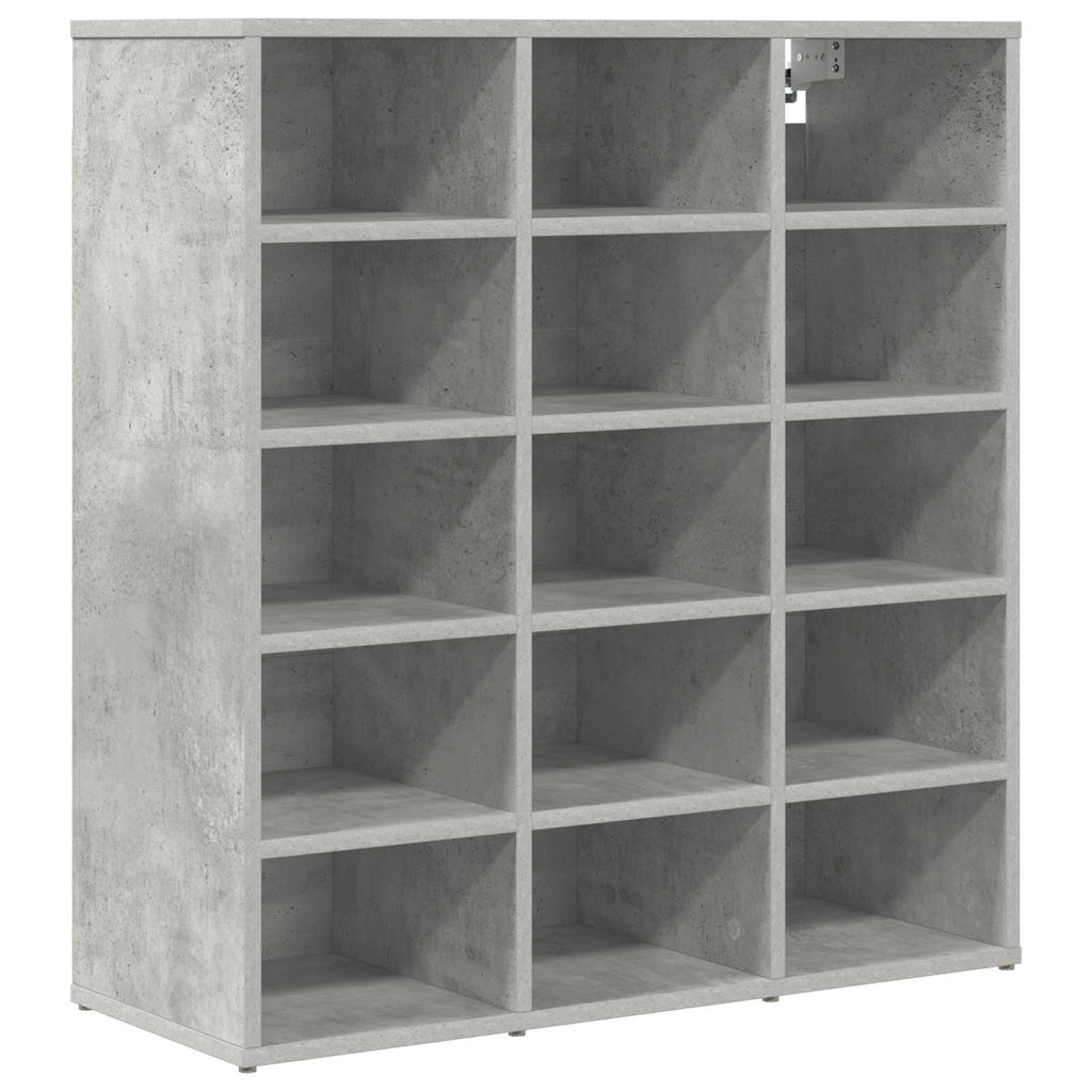 vidaXL Szafka na buty z półką Betonowy szary 77,5 x 30 x 83,5 cm