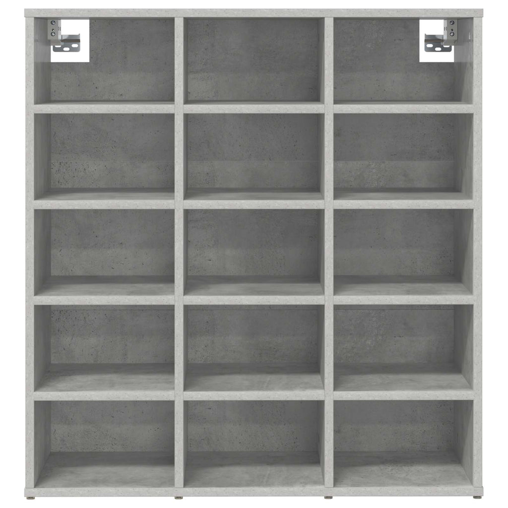 vidaXL Szafka na buty z półką Betonowy szary 77,5 x 30 x 83,5 cm