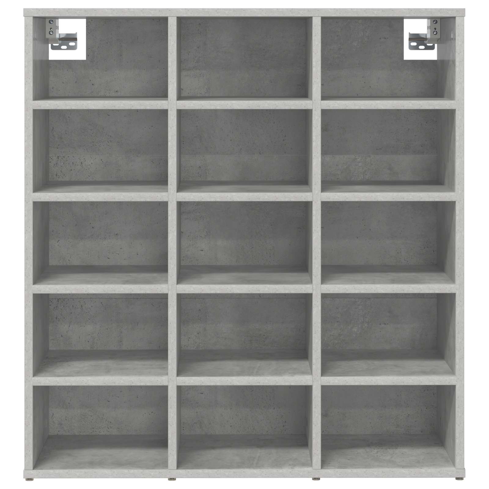 vidaXL Szafka na buty z półką Betonowy szary 77,5 x 30 x 83,5 cm