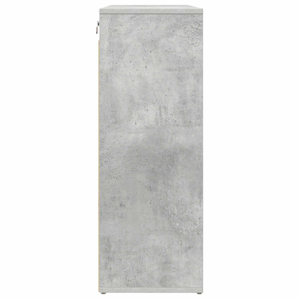 vidaXL Szafka na buty z półką Betonowy szary 77,5 x 30 x 83,5 cm