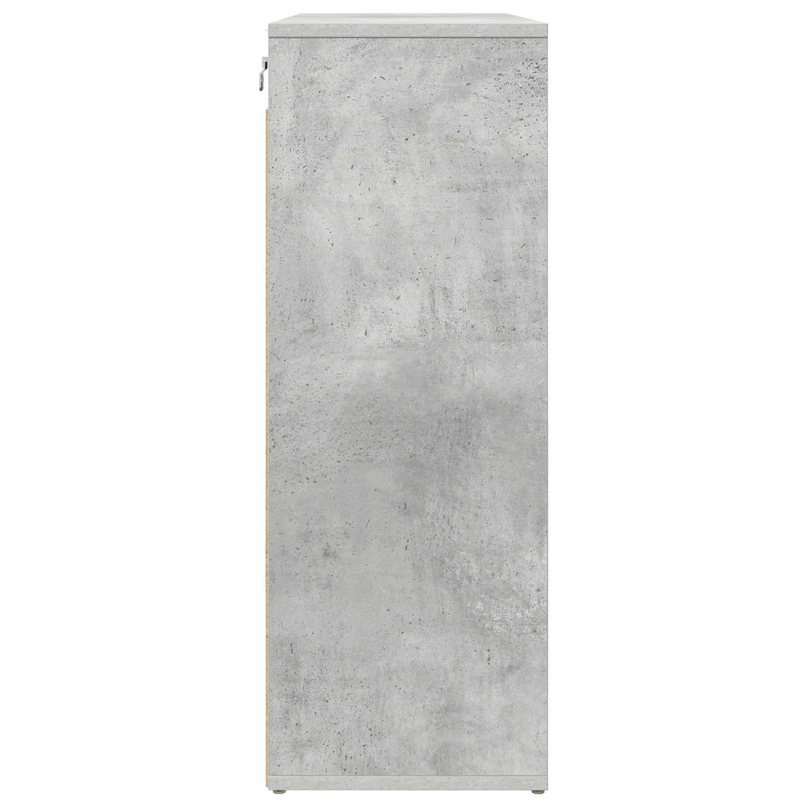 vidaXL Szafka na buty z półką Betonowy szary 77,5 x 30 x 83,5 cm
