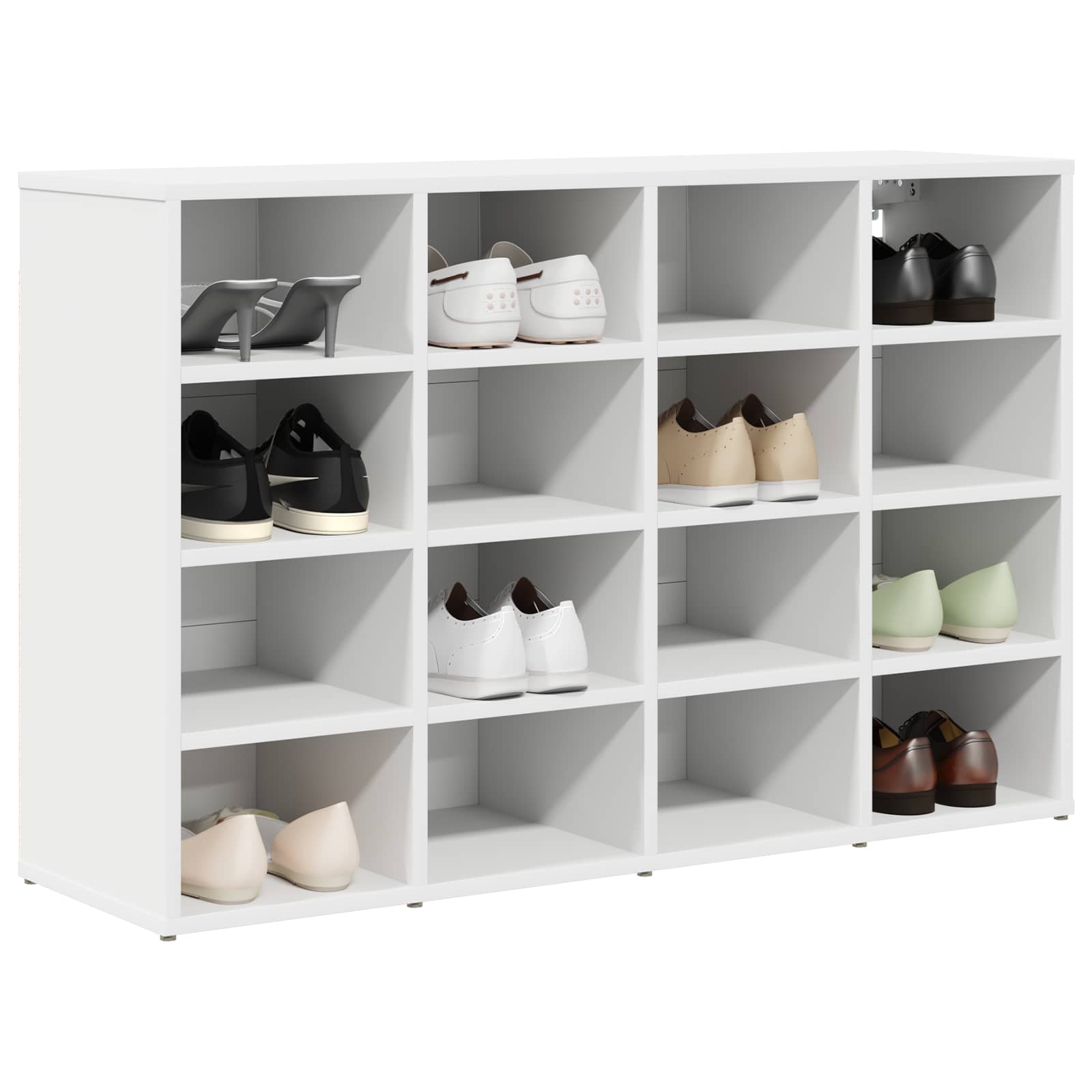 vidaXL Szafka na buty 103 x 30 x 67 cm Drewno inżynieryjne Biały