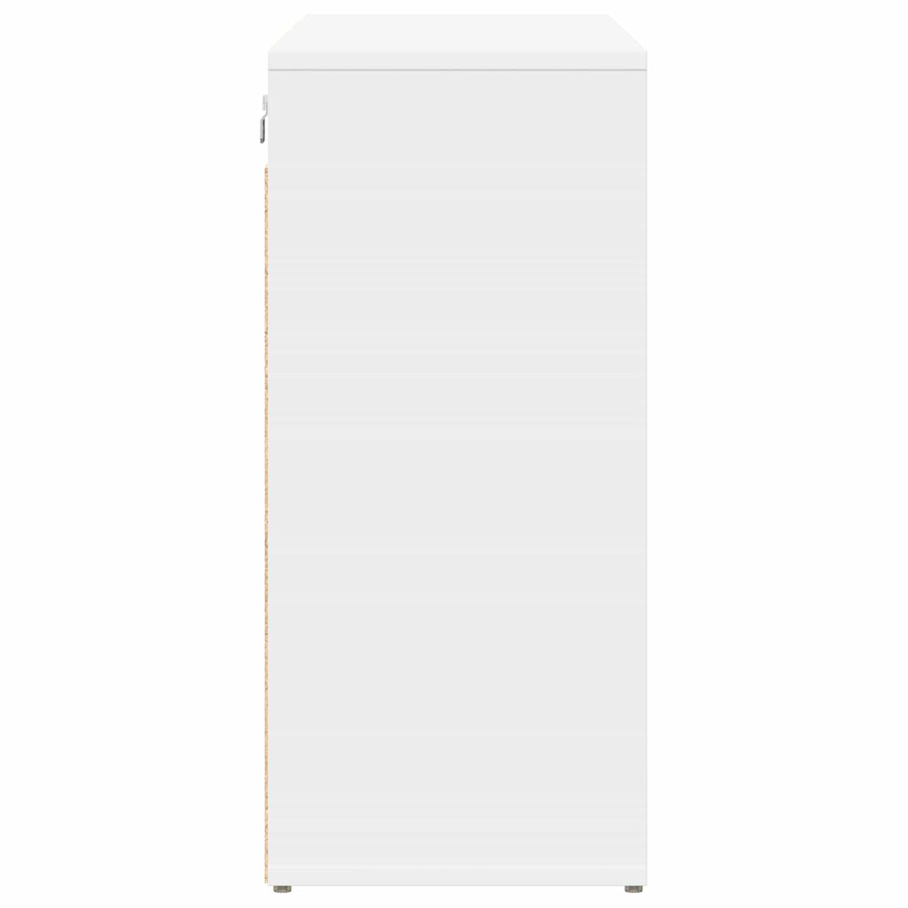 vidaXL Szafka na buty 103 x 30 x 67 cm Drewno inżynieryjne Biały