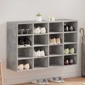 vidaXL Szafka na buty z półką Betonowy szary 103 x 30 x 67 cm