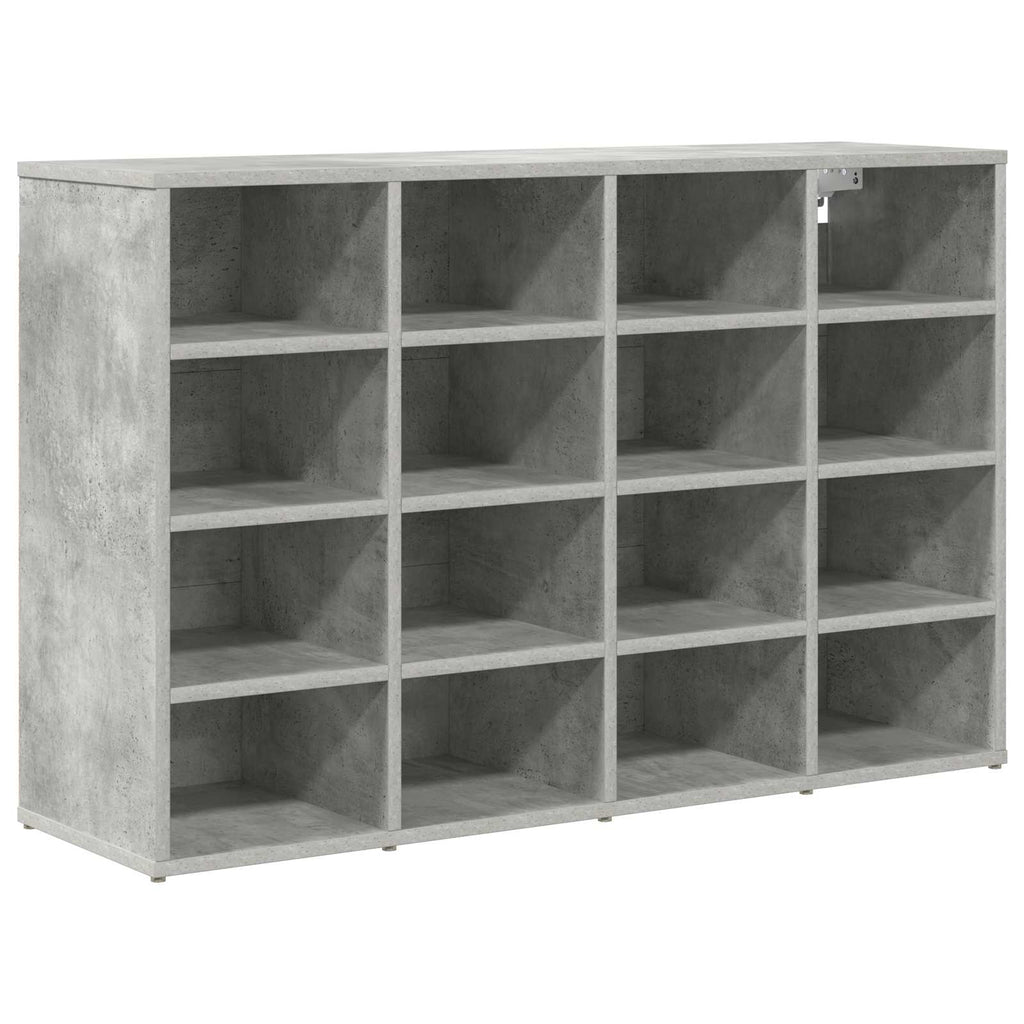 vidaXL Szafka na buty z półką Betonowy szary 103 x 30 x 67 cm