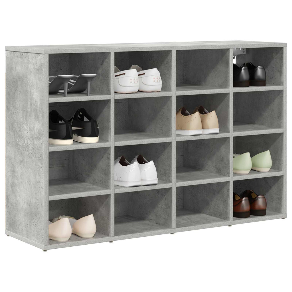 vidaXL Szafka na buty z półką Betonowy szary 103 x 30 x 67 cm