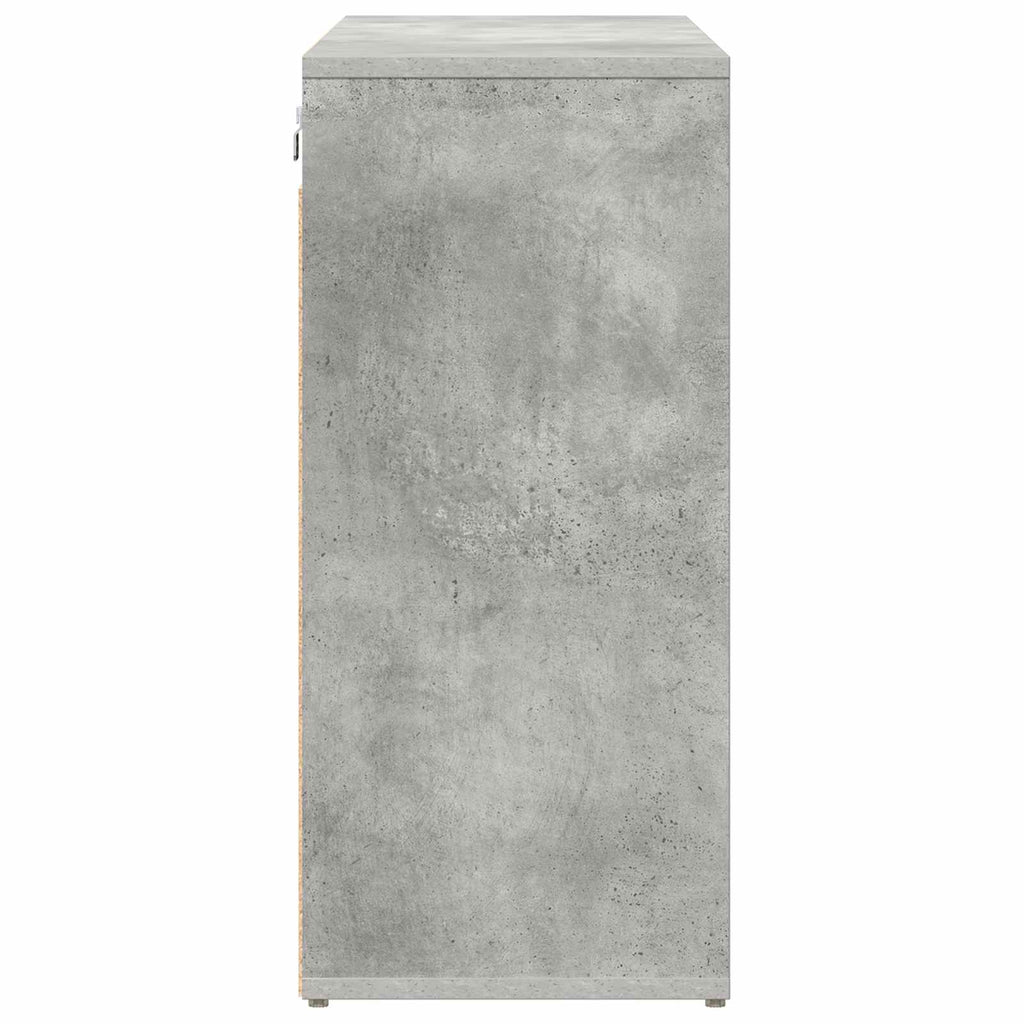 vidaXL Szafka na buty z półką Betonowy szary 103 x 30 x 67 cm