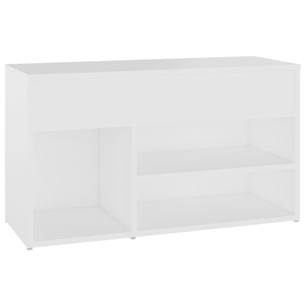 vidaXL Ławka z miejscem na buty, biała, 80x30x45 cm