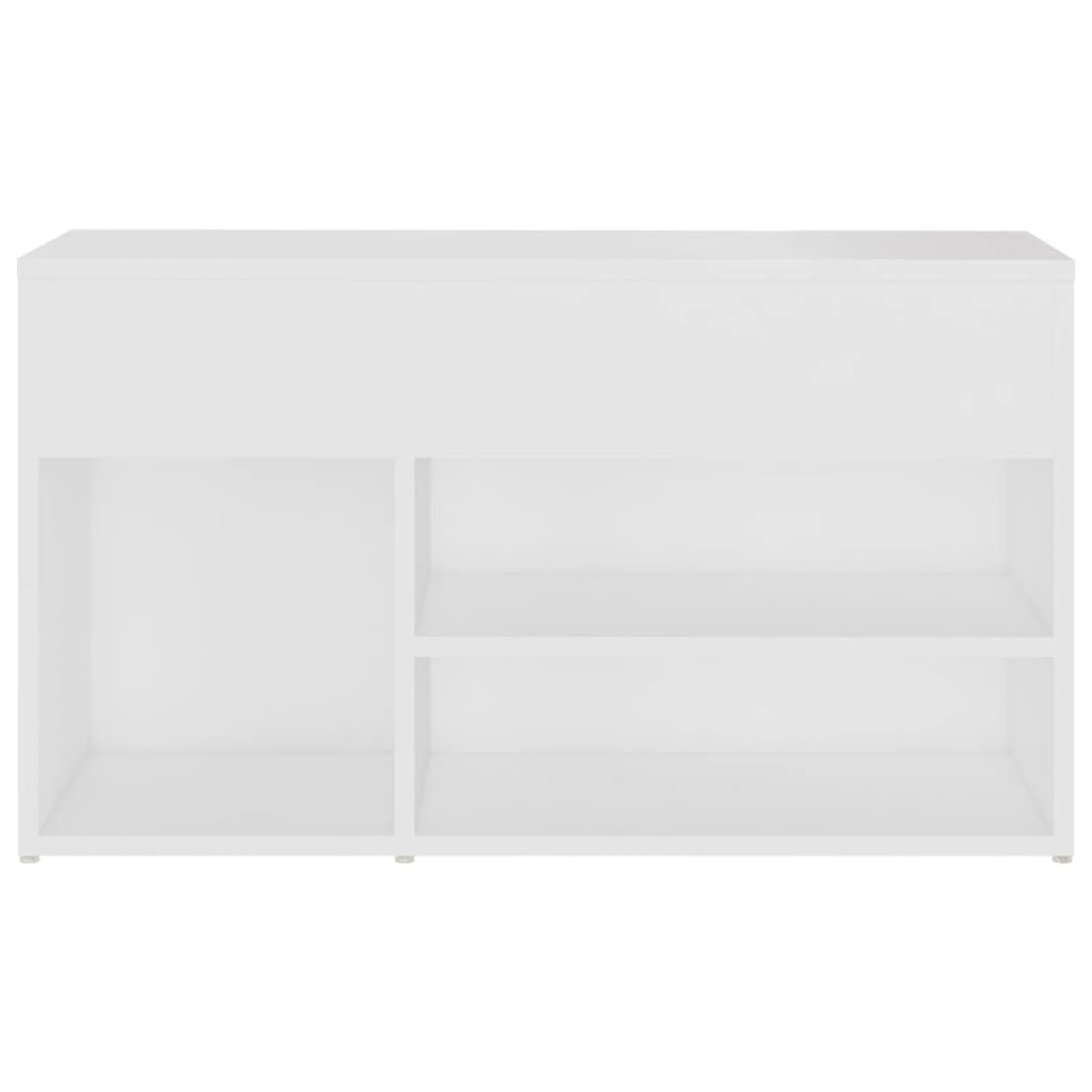 vidaXL Ławka z miejscem na buty, biała, 80x30x45 cm