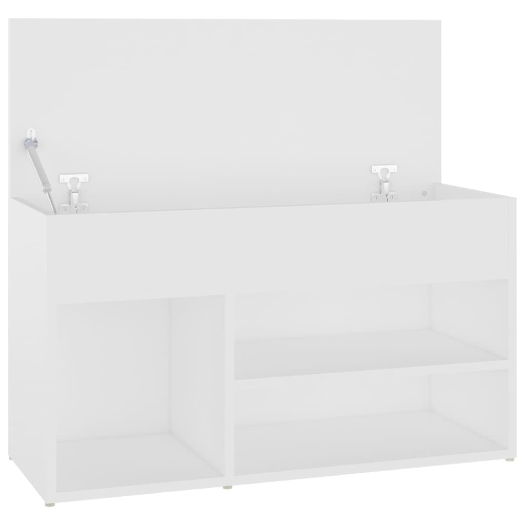 vidaXL Ławka z miejscem na buty, biała, 80x30x45 cm