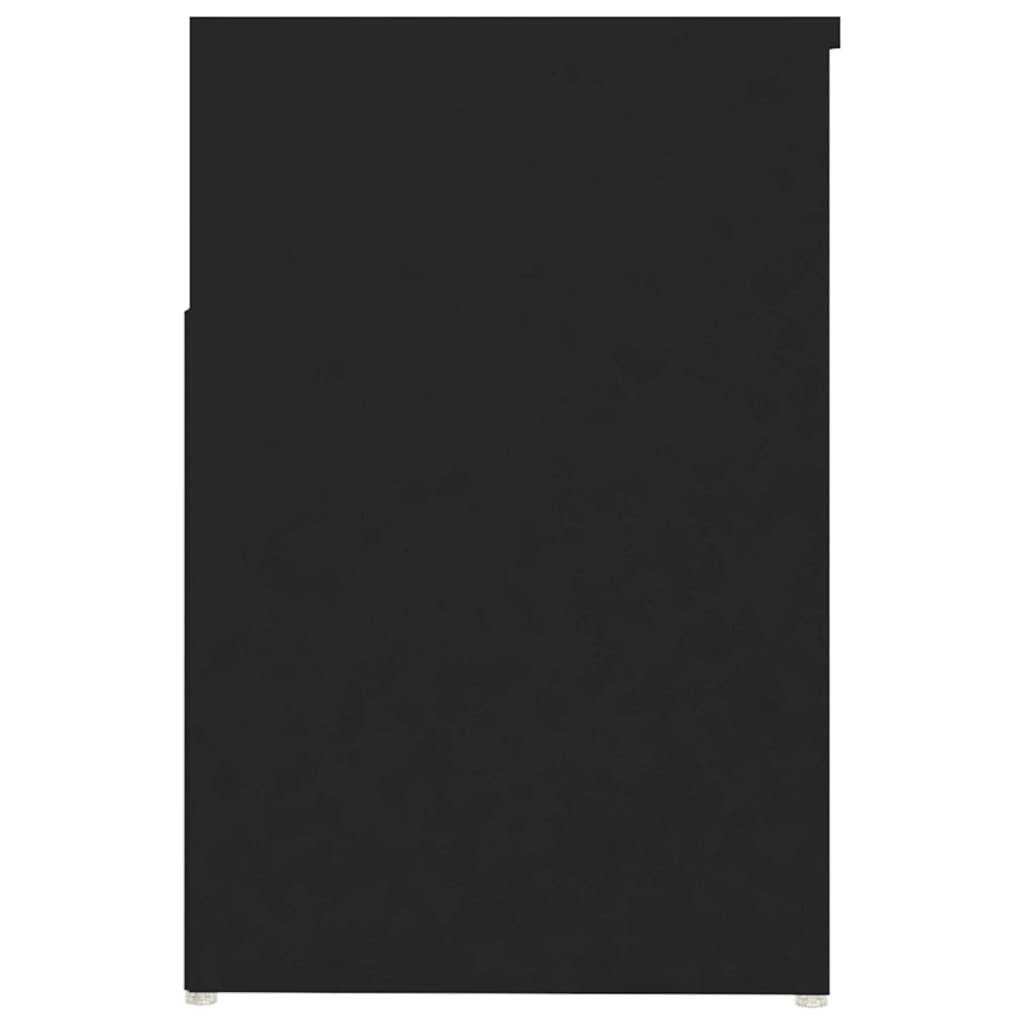 vidaXL Ławka z miejscem na buty, czarna, 80x30x45 cm