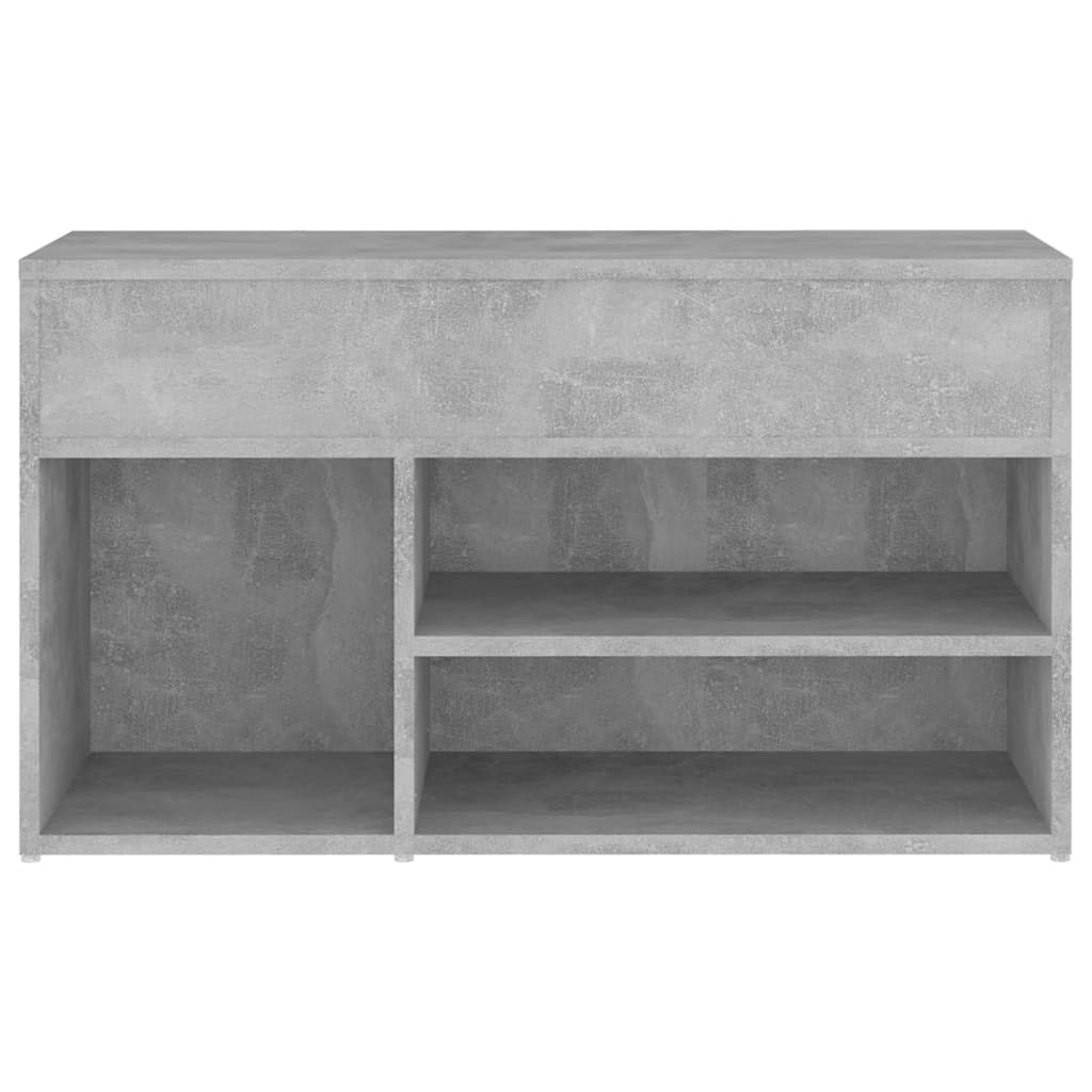 vidaXL Ławka z miejscem na buty, szarość betonu, 80x30x45 cm