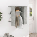 vidaXL Szafka do przedpokoju, betonowa szarość, 97,5x37x99 cm