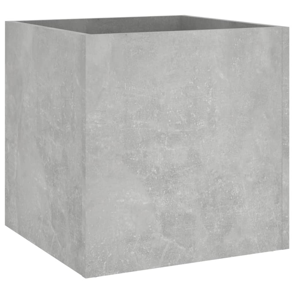 vidaXL Donica, betonowa szarość, 40x40x40 cm, materiał drewnopochodny