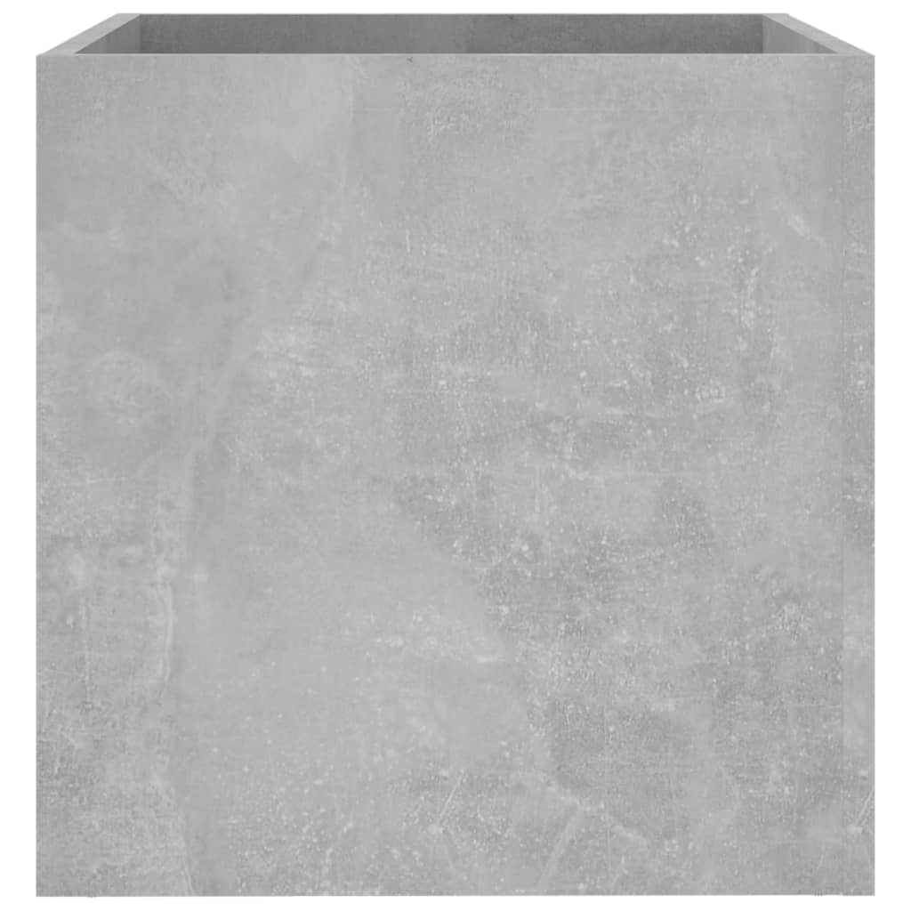 vidaXL Donica, betonowa szarość, 40x40x40 cm, materiał drewnopochodny