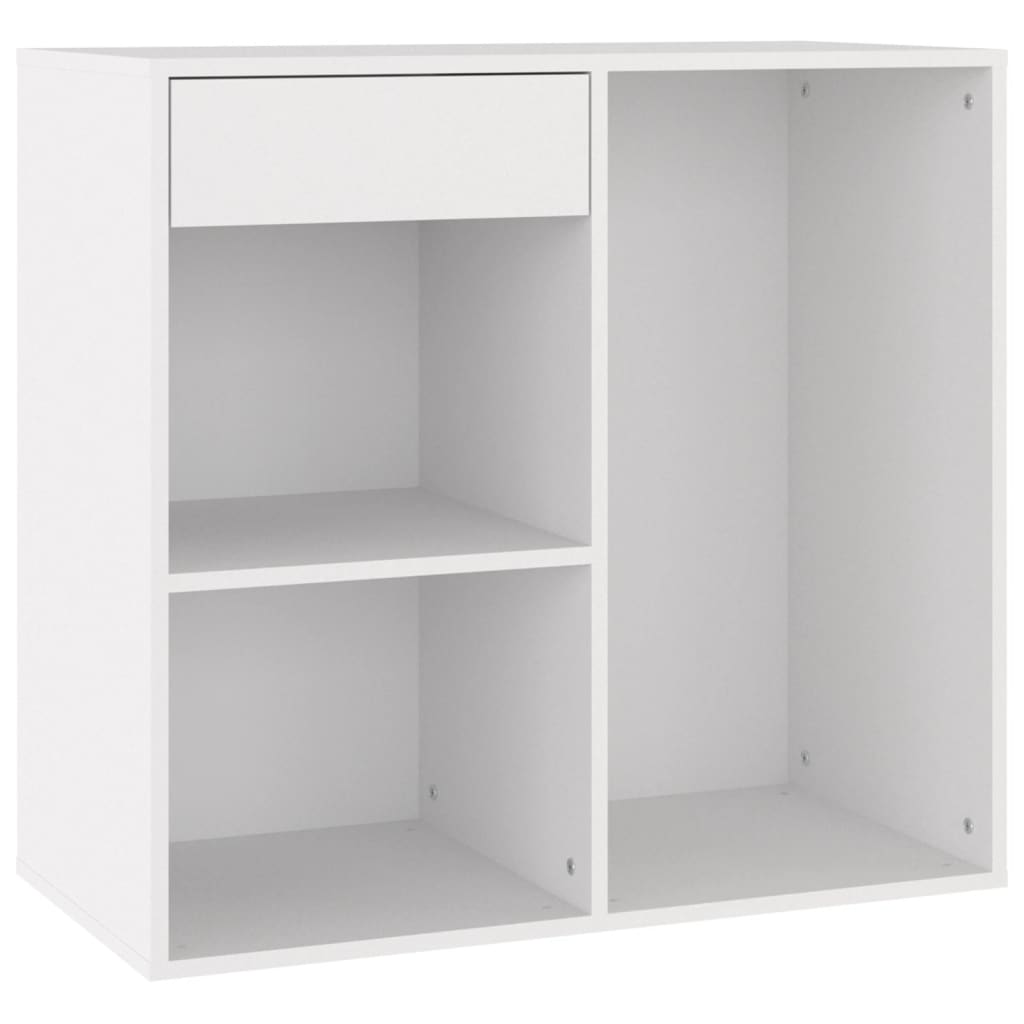 vidaXL Szafka na kosmetyki, biała 80x40x75 cm, materiał drewnopochodny