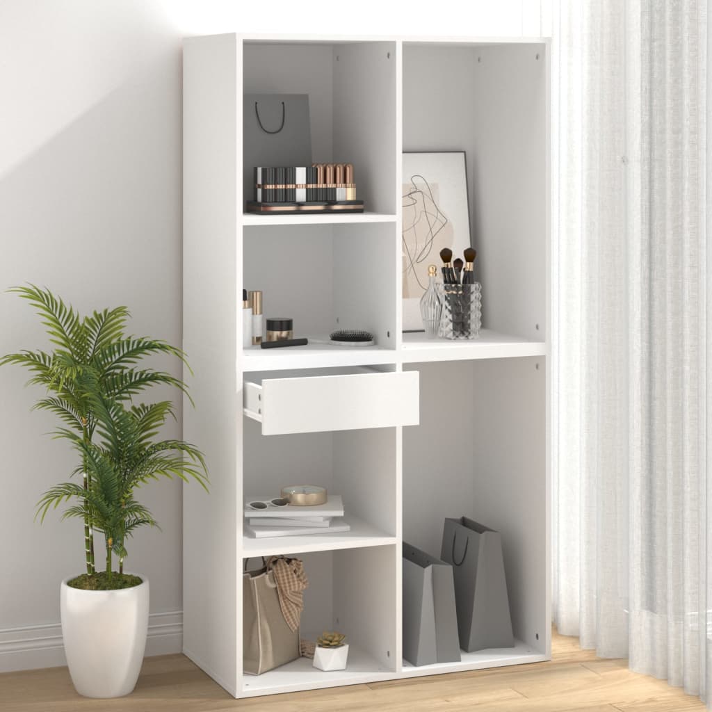 vidaXL Szafka na kosmetyki, biała 80x40x75 cm, materiał drewnopochodny