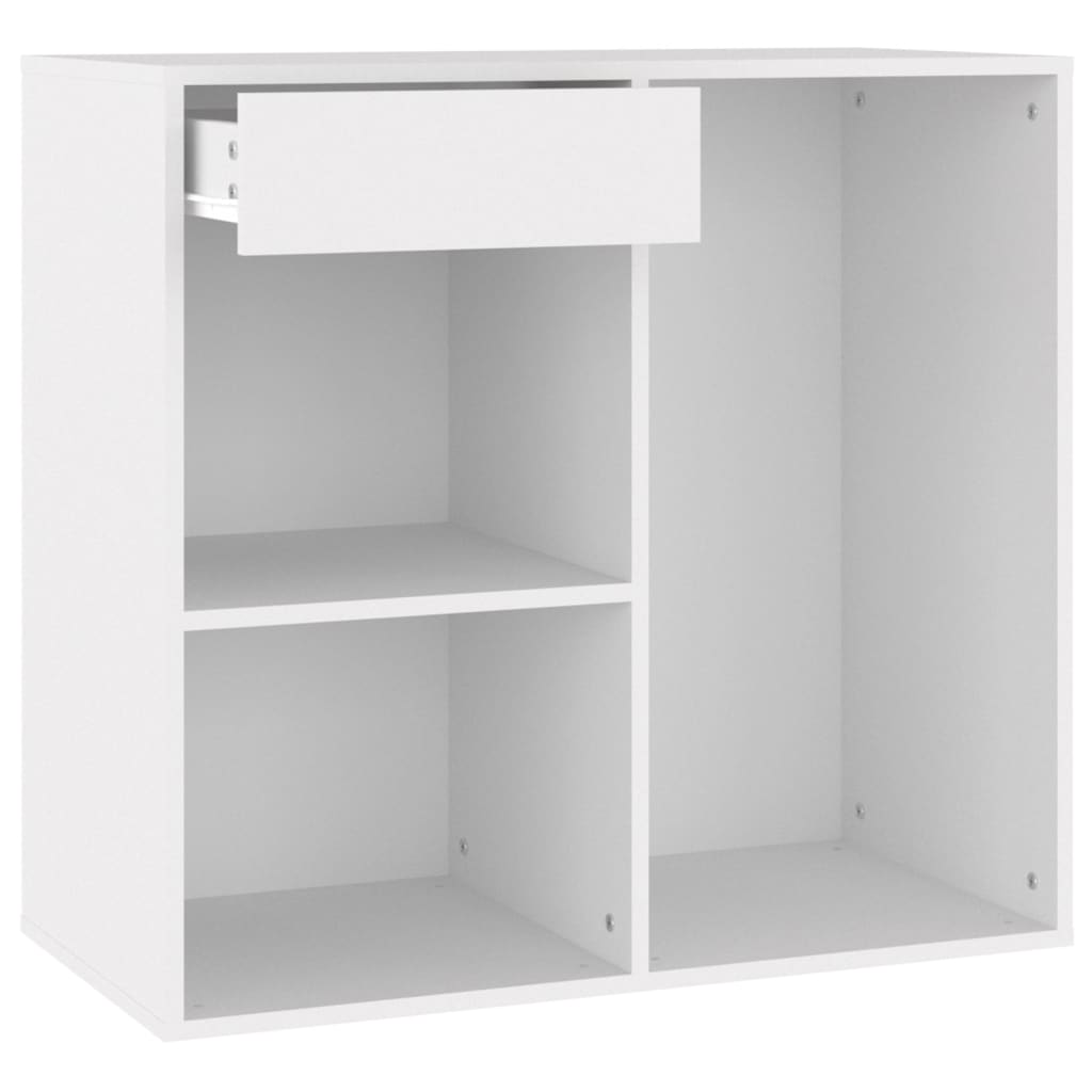 vidaXL Szafka na kosmetyki, biała 80x40x75 cm, materiał drewnopochodny