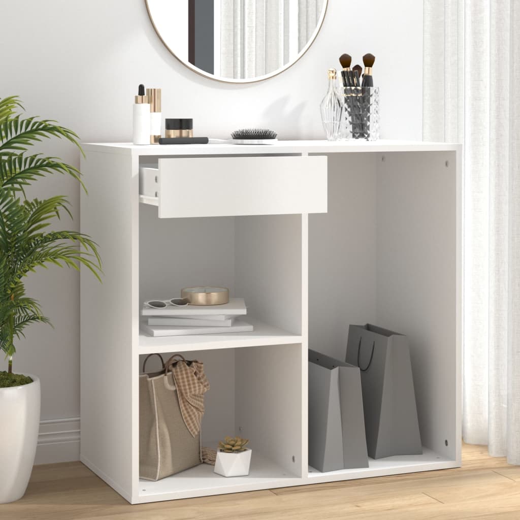 vidaXL Szafka na kosmetyki, biała 80x40x75 cm, materiał drewnopochodny