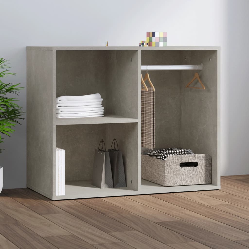vidaXL Szafka, szarość betonu, 80x40x65 cm, materiał drewnopochodny