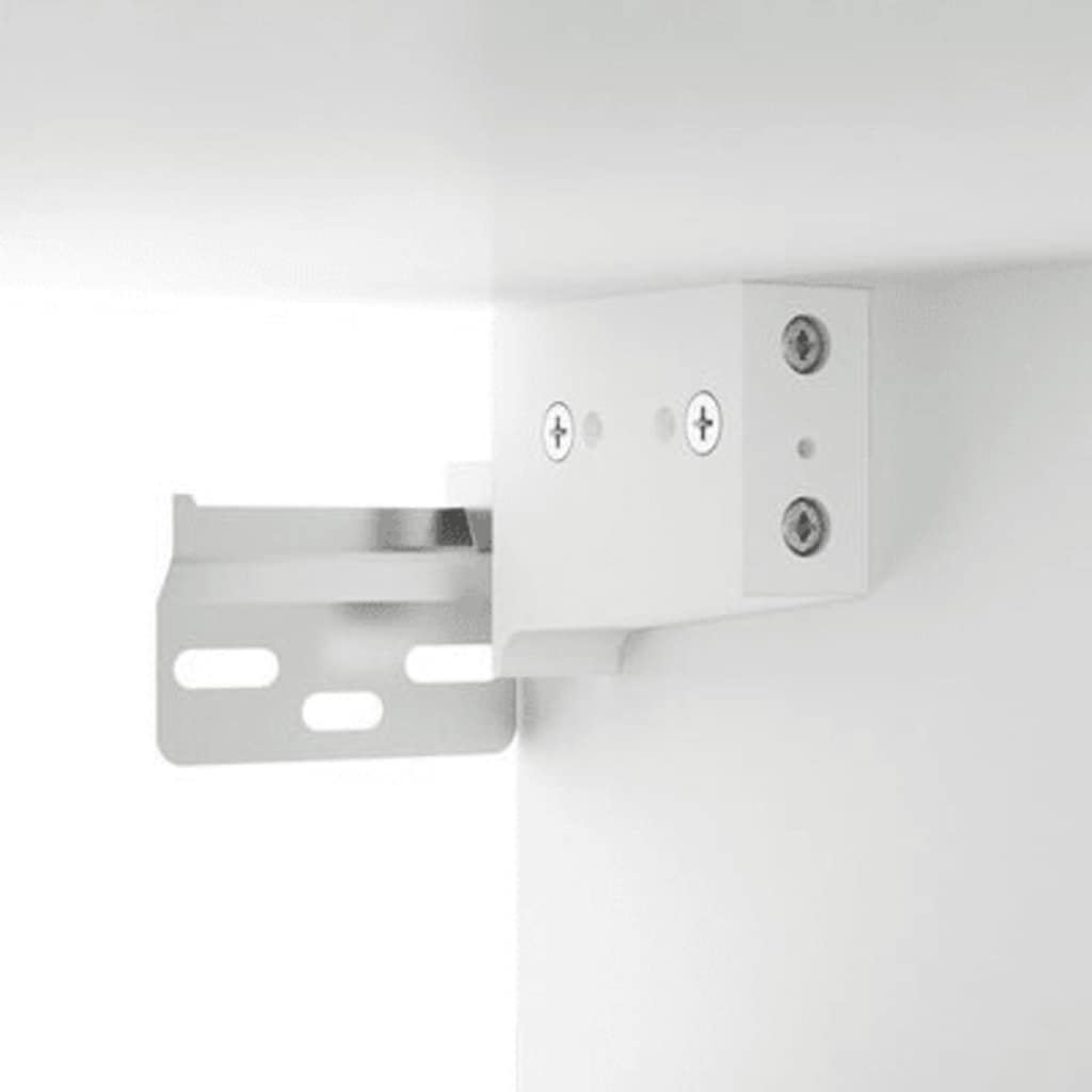 vidaXL Szafka z lustrem i oświetleniem LED, biała, 76x15x55 cm