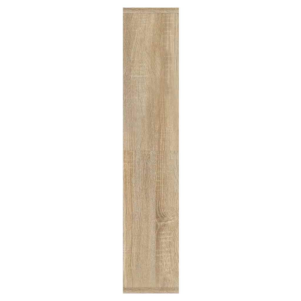 vidaXL Szafka z lustrem i oświetleniem LED, dąb sonoma, 91x15x76,5 cm