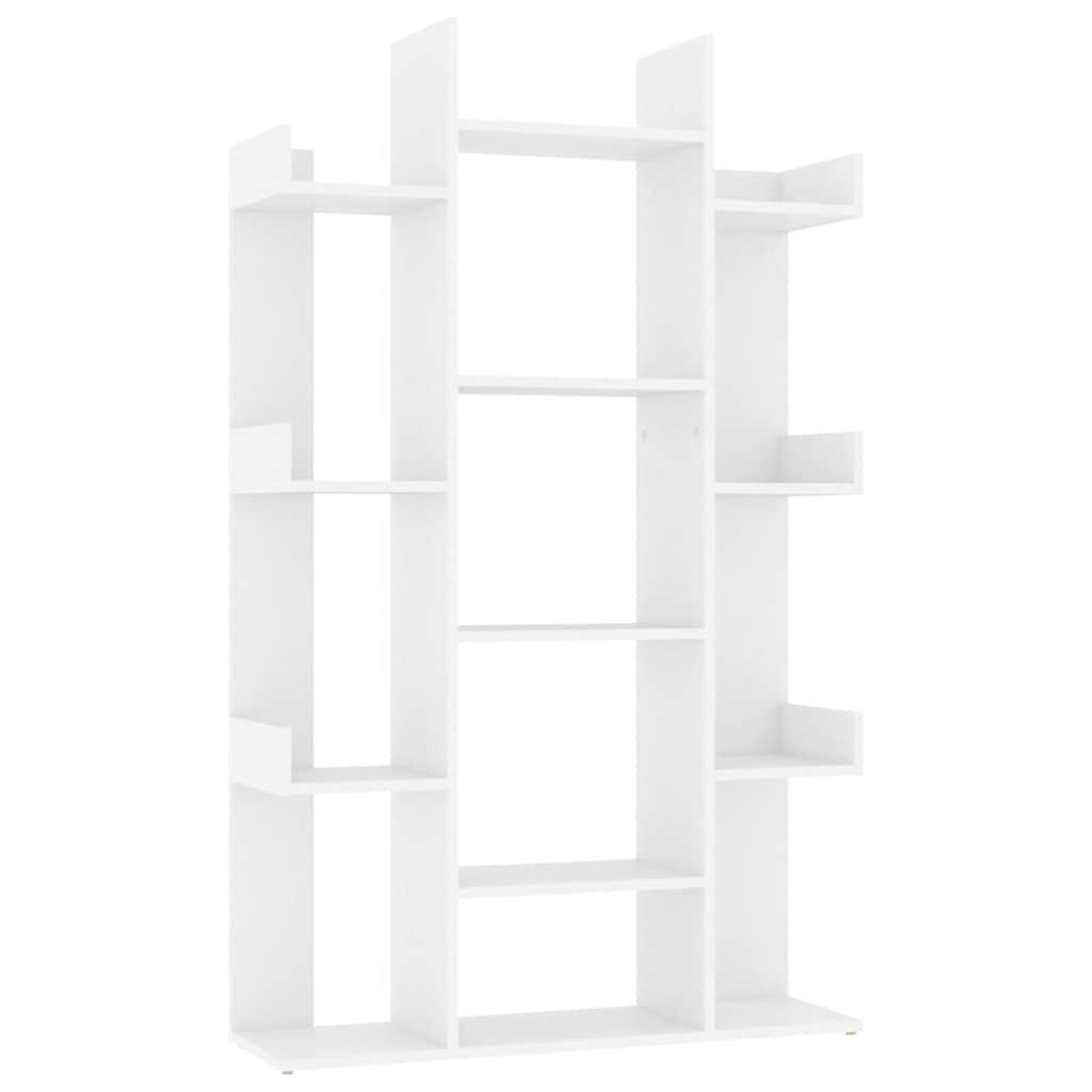 vidaXL Regał na książki, biały 86x25,5x140 cm, materiał drewnopochodny