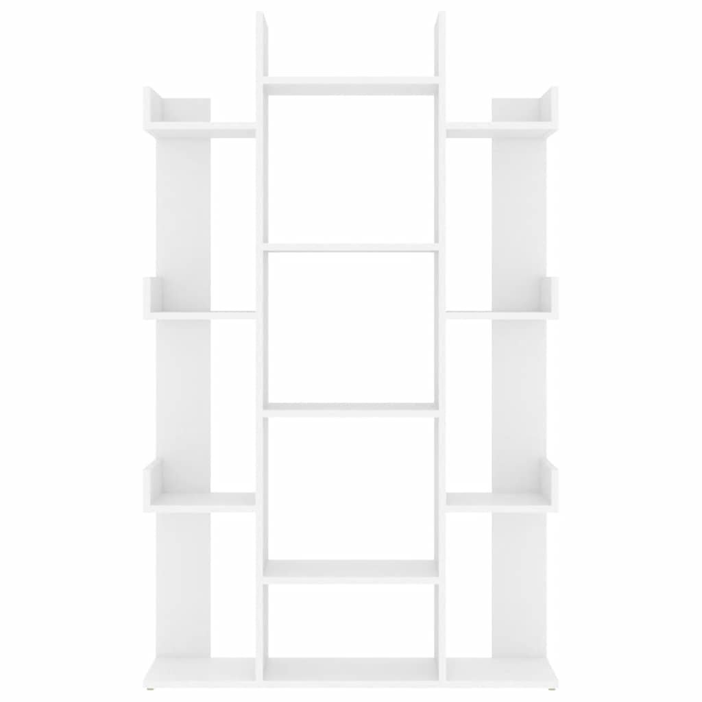 vidaXL Regał na książki, biały 86x25,5x140 cm, materiał drewnopochodny
