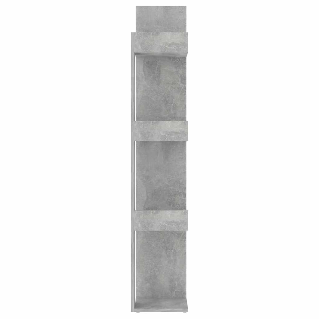 vidaXL Regał na książki, betonowy szary, 86x25,5x140 cm