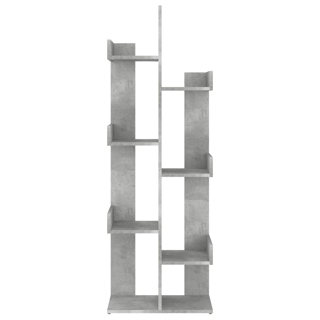 vidaXL Regał na książki, szarość betonu, 48x25,5x140 cm