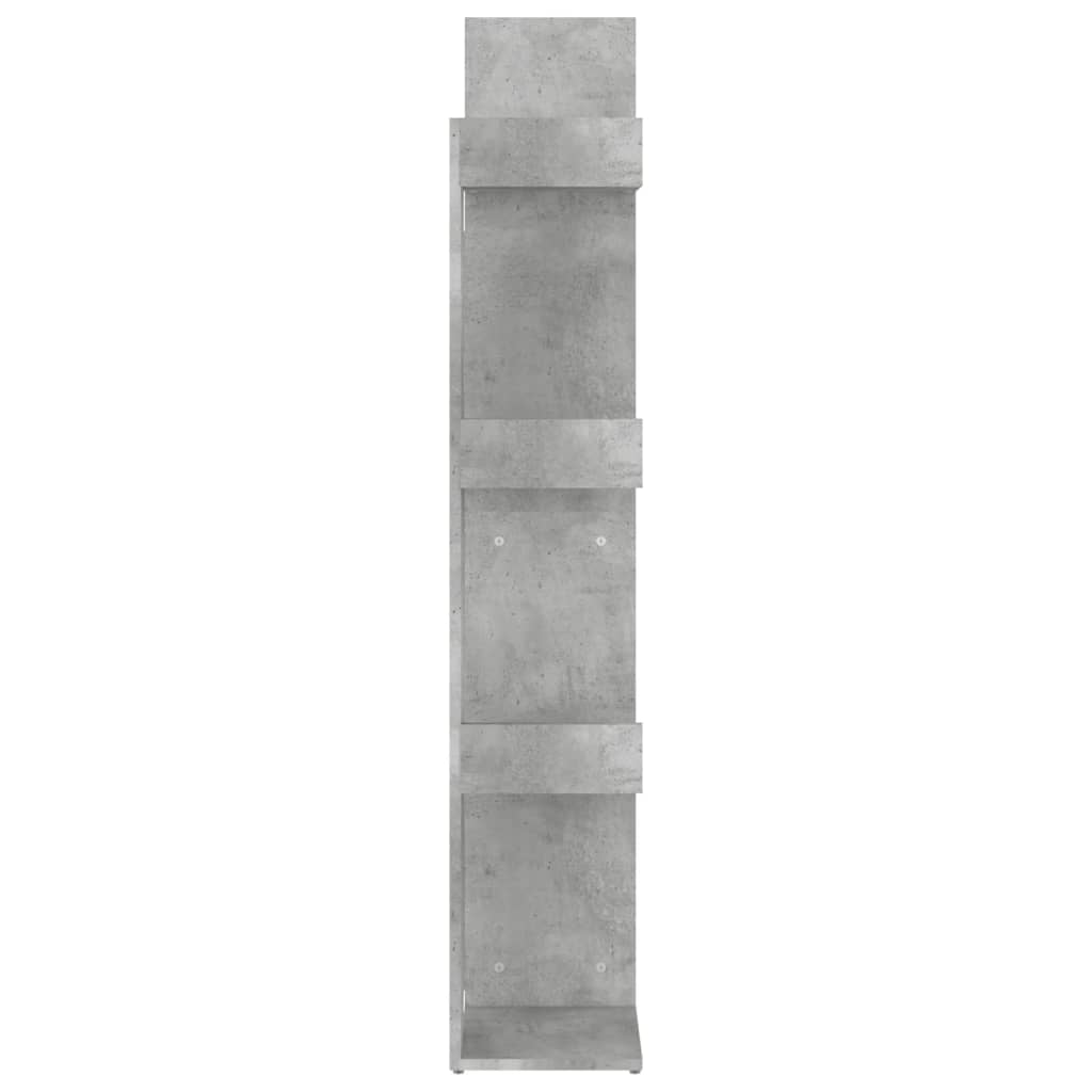vidaXL Regał na książki, szarość betonu, 48x25,5x140 cm