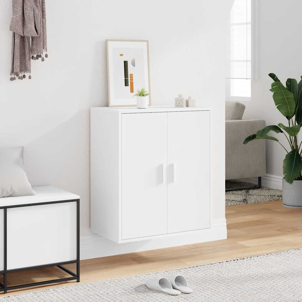 vidaXL Szafka na buty, biała, 60x35x70 cm, materiał drewnopochodny