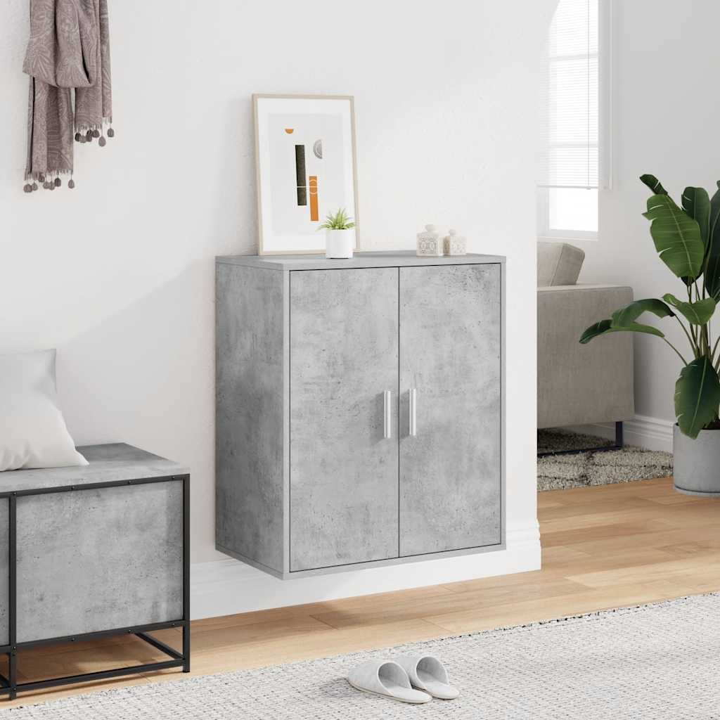 vidaXL Szafka na buty, szarość betonu, 60x35x70 cm