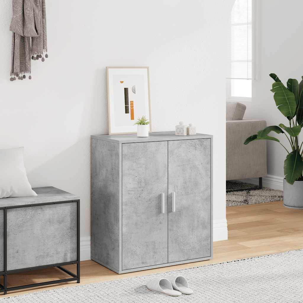 vidaXL Szafka na buty, szarość betonu, 60x35x70 cm