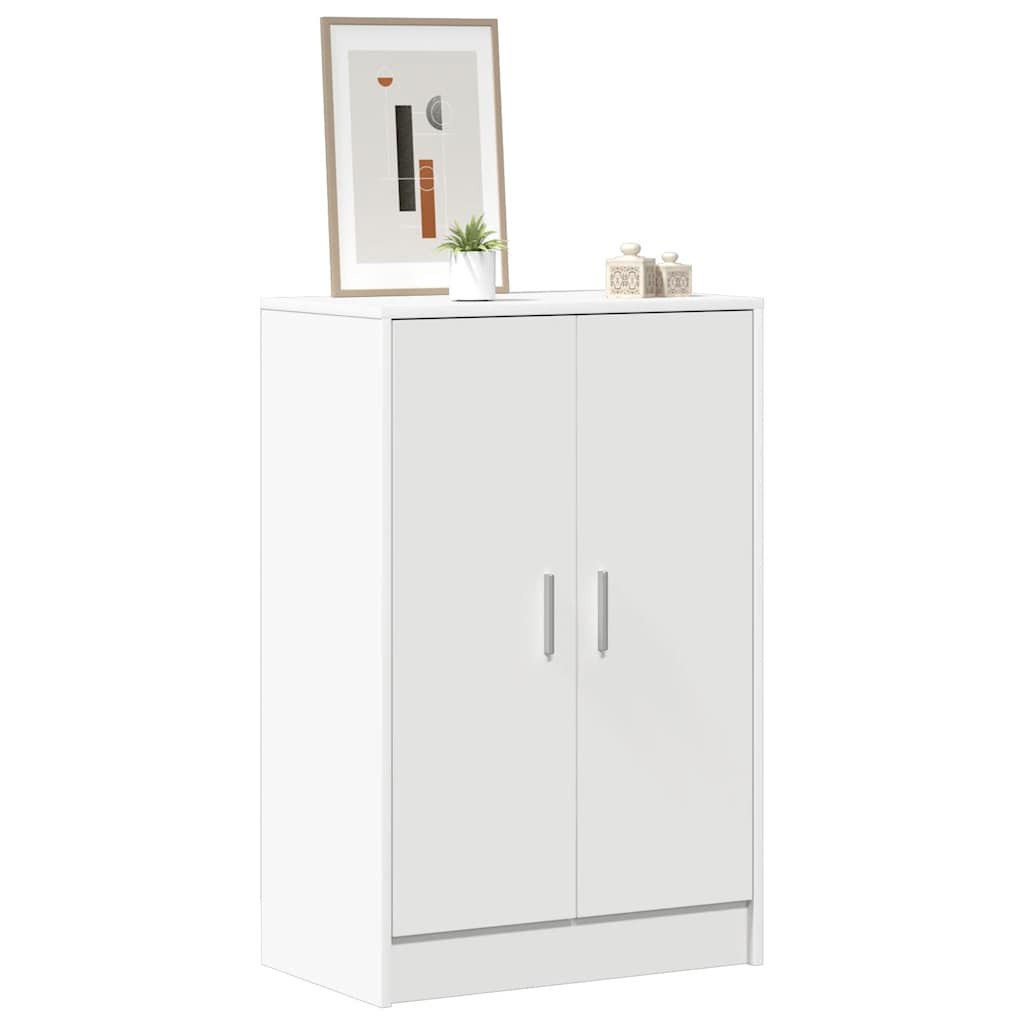 vidaXL Szafka na buty, biała, 60x35x92 cm, materiał drewnopochodny