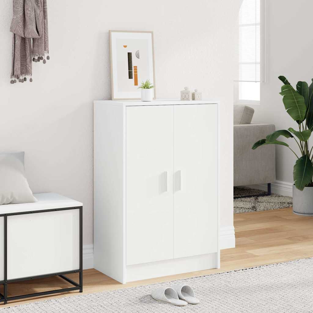 vidaXL Szafka na buty, biała, 60x35x92 cm, materiał drewnopochodny