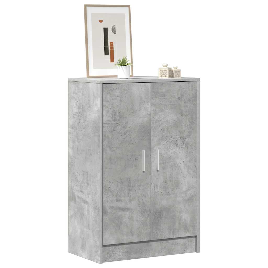 vidaXL Szafka na buty, szarość betonu, 60x35x92 cm