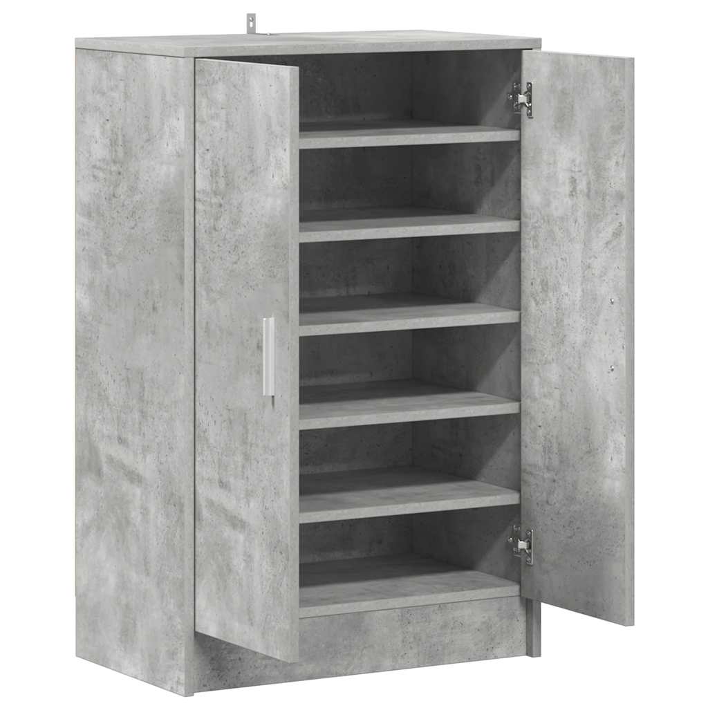 vidaXL Szafka na buty, szarość betonu, 60x35x92 cm