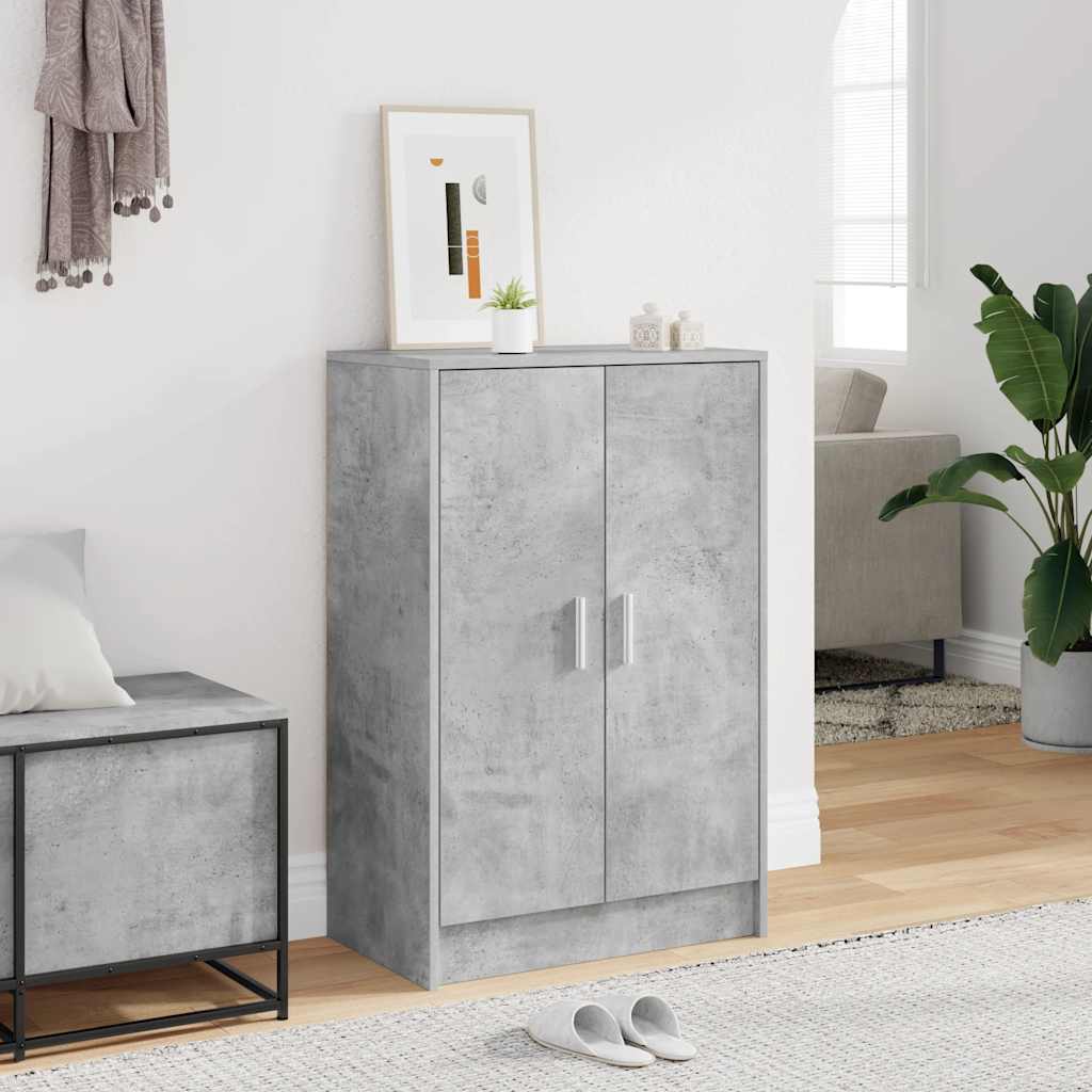 vidaXL Szafka na buty, szarość betonu, 60x35x92 cm