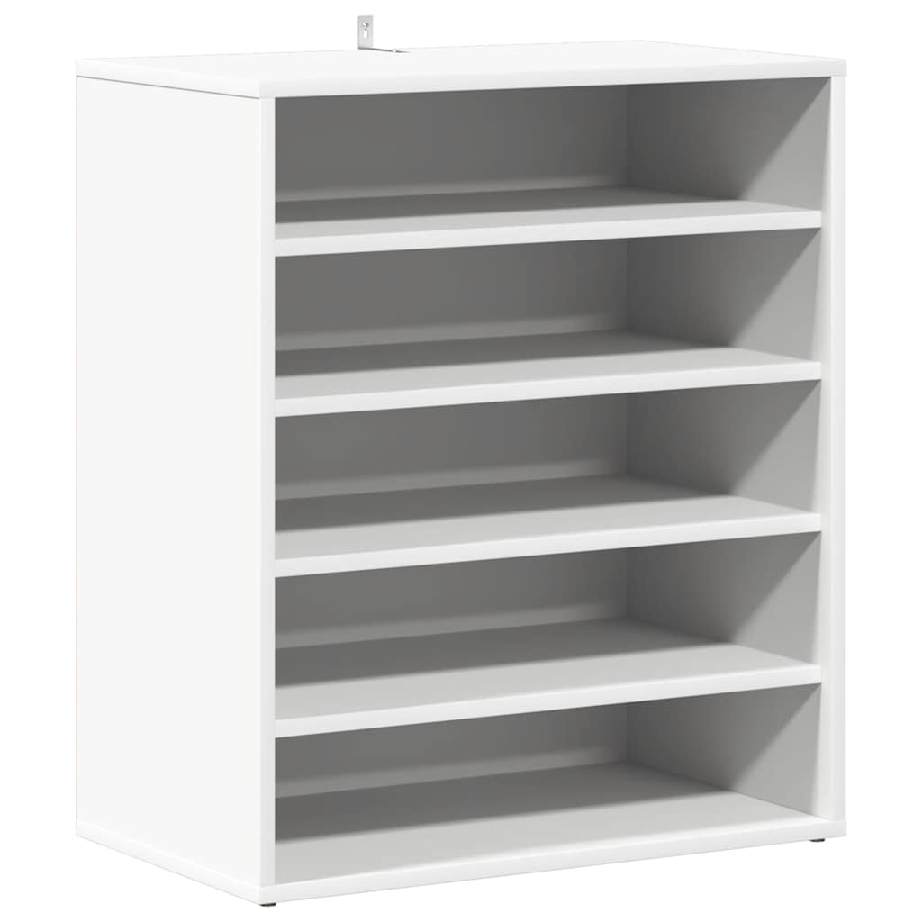 vidaXL Szafka na buty, biała, 60x35x70 cm, materiał drewnopochodny