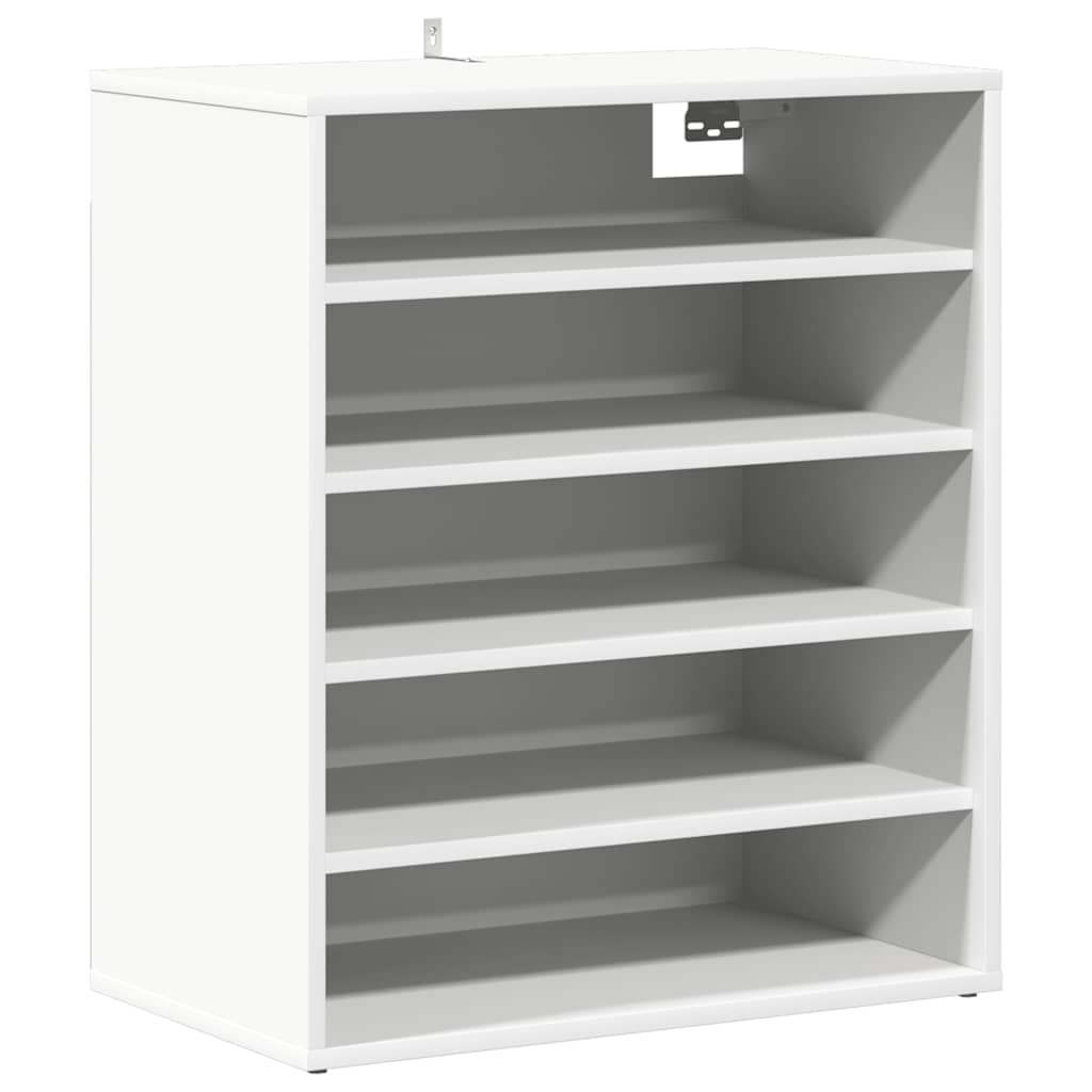vidaXL Szafka na buty, biała, 60x35x70 cm, materiał drewnopochodny