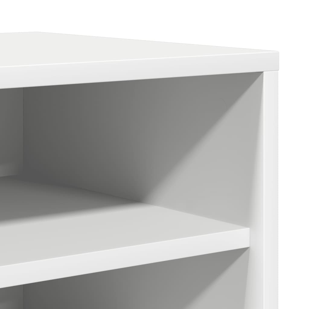 vidaXL Szafka na buty, biała, 60x35x70 cm, materiał drewnopochodny
