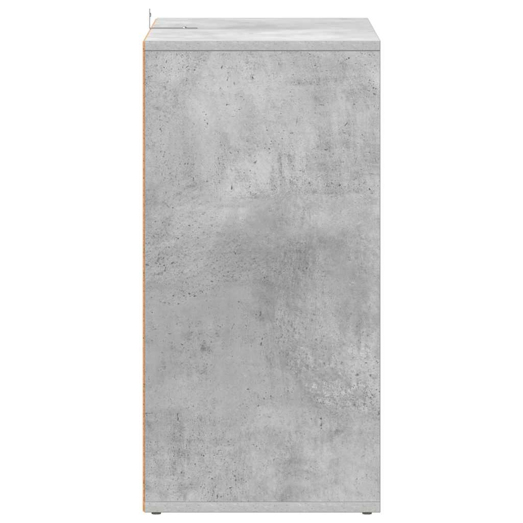 vidaXL Szafka na buty, szarość betonu, 60x35x70 cm