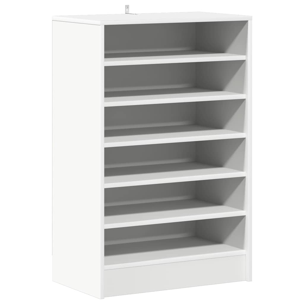vidaXL Szafka na buty, biała, 60x35x92 cm, materiał drewnopochodny