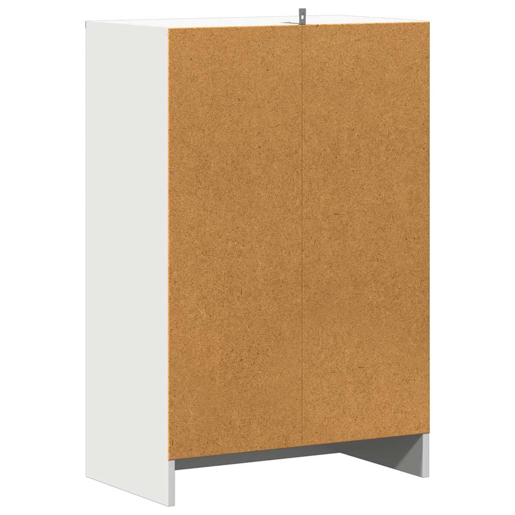 vidaXL Szafka na buty, biała, 60x35x92 cm, materiał drewnopochodny