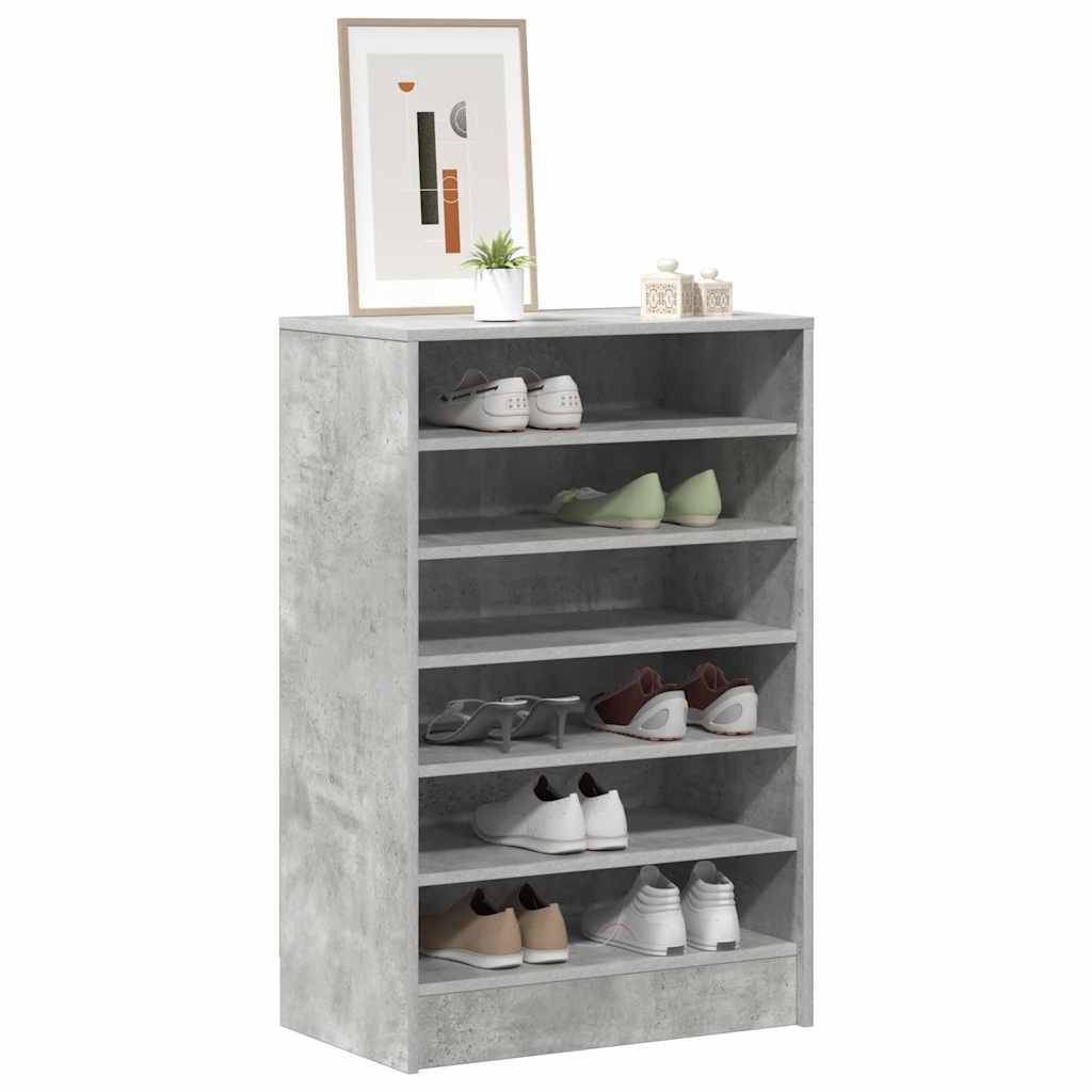 vidaXL Szafka na buty, szarość betonu, 60x35x92 cm
