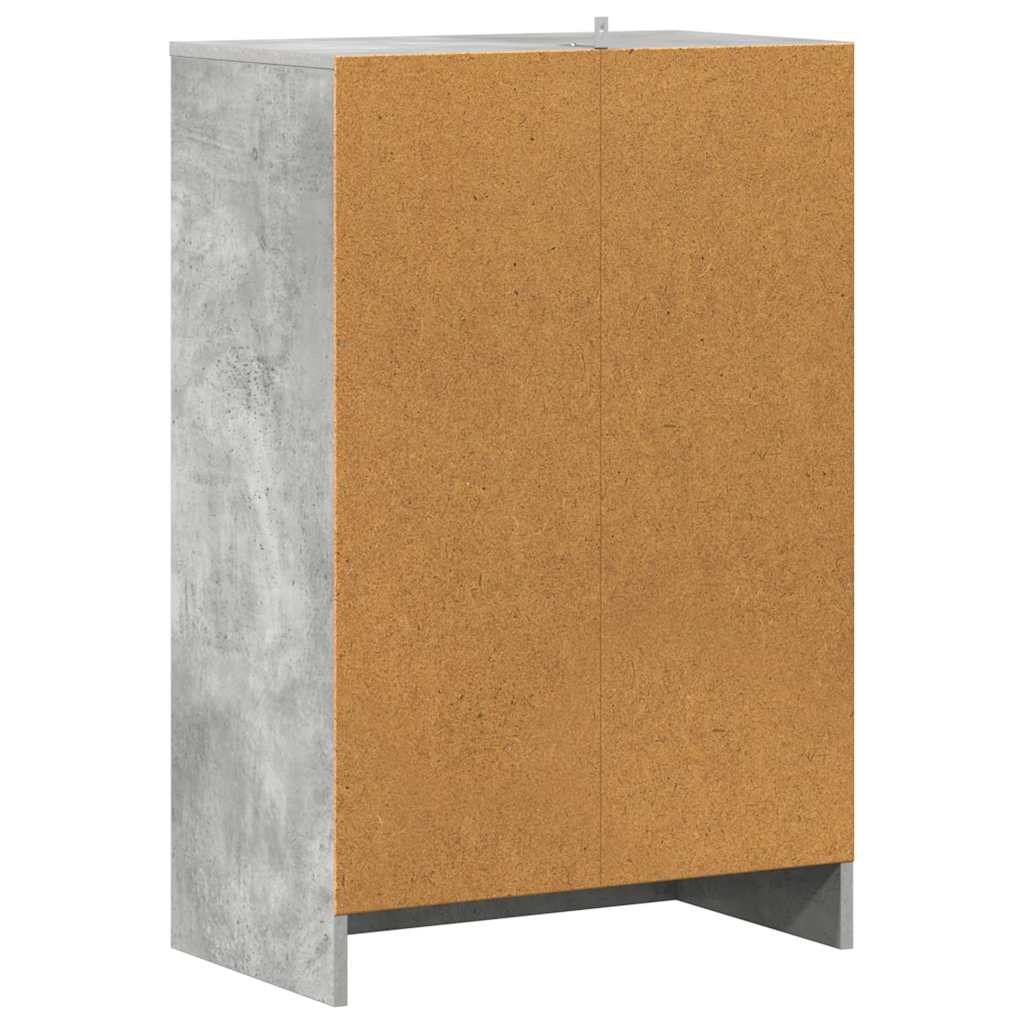 vidaXL Szafka na buty, szarość betonu, 60x35x92 cm